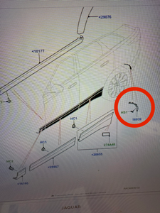 Land Rover Range Rover VELAR 18-23 Right Rear Deflector Molding LR092697 Genuine